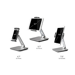 Avis Universal Smartphone universel en aluminium et;Support de bureau de tablette pour 7 13 pouces IPad Pro Air Mini 3,5 Porte-téléphone portable de 6,5 pouces | Stand de l'ordinateur portable (argent)