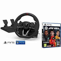 Hori Volant PS5 et pédales Sony Playstation 5 sous licence PS5/PC [Nouveau modèle compatible avec PS5] + F1 2023 Formule 1 2023 [PS5]