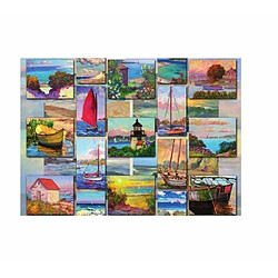 Puzzle Ravensburger collage côtier de 1500 pièces 