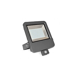 Vision-El Projecteur Extérieur Plat LED Gris avec Détecteur 100W 4000 K IP65