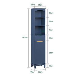 SoBuy BZR112-B Meuble Colonne de Salle de Bain, Armoire Haute, Étagère de Rangement, Placard de Rangement, Colonne de Rangement