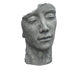 Jardinex Statue visage homm... 53 cm - Gris beton Statue visage homme extérieur petit format - Gris beton 53 cm