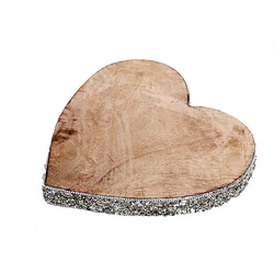 Heart Of The Home Décoration de Noël en bois Coeur Natural - Argent Heart of the home - Décoration de Noël en bois Coeur Natural - Argent - Design