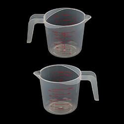 4x Tasses à Mesurer En Plastique Transparent, Huile De Lait De Cuisine, Cruche 500 Ml 250 Ml pas cher