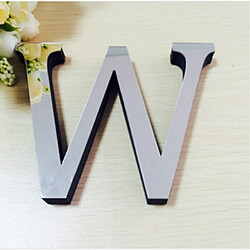 Wewoo Sticker mural 2 PCS Décoration de La Maison Creative Personnalité Anglais Lettres Acrylique Miroir 3D DIY Stickers Muraux W