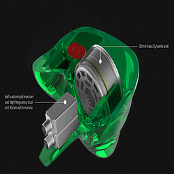 Acheter Universal Écouteurs d'oreille, six conducteurs, armature, écouteurs de lecture hybride, haute fidélité, basse, bruit, casque, téléphone.