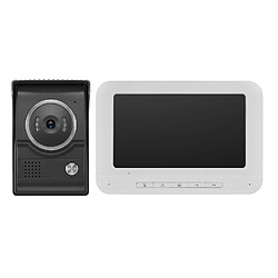 Caméra De Sonnette De Moniteur Du Système D'interphone IP De Téléphone De Porte Vidéo WiFi Sans Fil 7 "