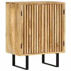 Maison Chic Buffet commode,console avec 2 portes pour rangement 55x35x70 cm bois massif de manguier -MN38098