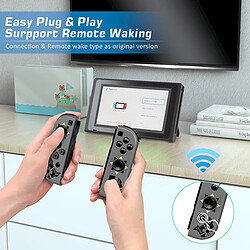 Chrono Manette Switch Joy Pad pour Nintendo Switch, manette de jeu sans fil avec vibration, réveil à distance, contrôle de mouvement pour Nintendo Switch Accessoires Monster Hunter Rise(noir)