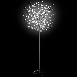 Avis vidaXL Sapin de Noël 200 LED blanc froid Cerisier en fleurs 180 cm