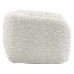 palozi home Fauteuil design bouclette Washington - Blanc pas cher