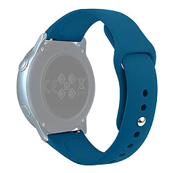 Acheter Wewoo Bracelet pour montre connectée Galaxy Watch Active 2 Smart couleur unie de poignet en siliconeTaille S Cyan