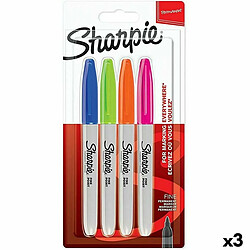 Ensemble de Marqueurs Sharpie 4 Pièces Multicouleur (3 Unités) 