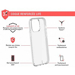 Force Case Coque Renforcée pour iPhone 13 Pro Max LIFE Transparent