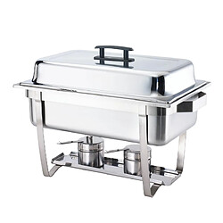 Avis Bcelec F433-2 Réchaud Chauffe-plats 2x GN1/2 bain marie avec couvercle, 60x37x29cm