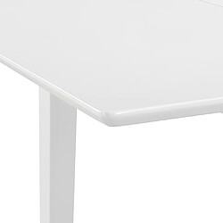 Acheter vidaXL Table à manger extensible Blanc (80-120)x80x74 cm MDF