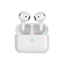 General Écouteurs sans fil, Enc Active Noise Cancellation, Charge rapide, Ipx Étanche Premium Sound Deep Bass Ear Buds Écouteurs résistants à la sueur pour le travail sportif(Blanc) 