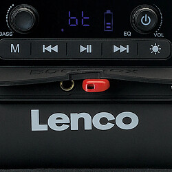 Avis Lenco Enceinte Bluetooth® étanche avec radio FM, lecteur USB/micro SD et effets lumineux SPR-200BK Noir-Gris