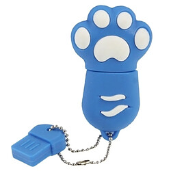 Avis Wewoo Clé USB bleu 4 Go de patte d'ours en forme de silicone USB 2.0 Flash Disk avec anti-poussière