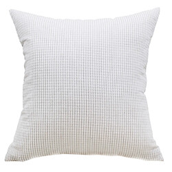 Taie D'oreiller à Jet Doux Housse De Coussin De Taille Pour Canapé Carré Blanc 50 X 50 Cm housse de coussin de canapé