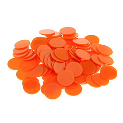 25MM barillet en plastique Coin Chip Money 100 barils un avion baril Boundless Orange jetons de poker