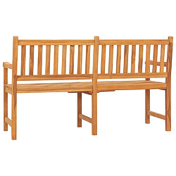 Maison Chic Banc de jardin | Banquette de jardin 3 places | Chaise Relax avec table 150 cm Bois de teck massif -MN78139 pas cher