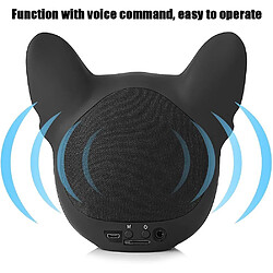 Universal Bluetooth 4.1 haut-parleur sans fil, mini-haut-parleur portable extérieur avec type chien, mémoire avec 32G, support de haut-parleur stéréo support vocal, noir