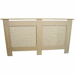 Monstershop Cache Radiateur en MDF Naturel de 151,5cm de Large