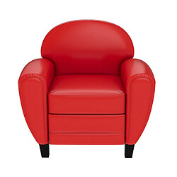 Rendez Vous Deco Fauteuil Club rouge 