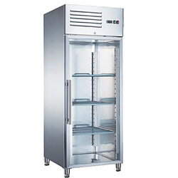 Armoire Réfrigérée Positive Inox GN 2/1 Porte Vitrée - 650 L - Furnotel