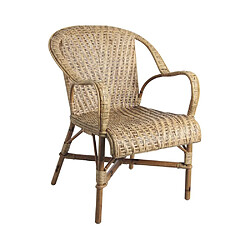 Aubry Gaspard Fauteuil rotin ancien Belle époque.