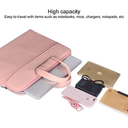 Acheter Wewoo Sacoche ST06 imperméable en cuir PU fermeture à glissière sangle portable caché une épaule sac à main pour 14,1 pouces ordinateurs portablesavec valise ceinture rose