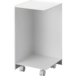 Yamazaki Rangement pour toilettes sur roulettes Caster blanc.