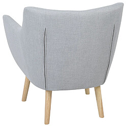 Beliani Fauteuil Gris clair DRAMMEN pas cher