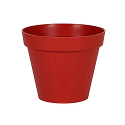 Pot de fleur rond Toscane Ø 48 x H.40 cm - Rouge rubis - Eda 