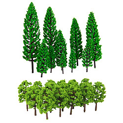 Échelle d'Arbre Vert Diorama De Mise En Page Artificielle De Paysage D'arbres De Modèle 300x, Arbres De Modèle De Bâtiment, Arbres Artificiels Pour Le Modèle De Projets