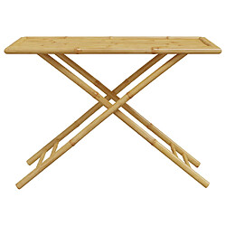 Avis vidaXL Table de jardin pliable 110x55x75 cm bambou