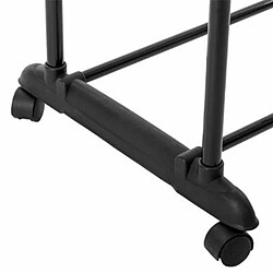 Acheter Double Portant à Vêtements Arropa 160cm Noir