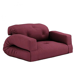 Inside 75 Canapé futon standard convertible HIPPO SOFA couleur bordeaux 