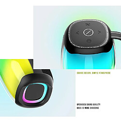 Yonis Enceinte Waterproof Bluetooth RGB Portable Autonomie 6h pas cher