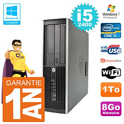 PC HP 6200 SFF Intel i5-2400 RAM 8Go Disque 1To Graveur DVD Wifi W7 · Occasion 