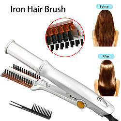 Universal Pince à cheveux 3 sur 1 brosse tournante air chaud styliste peigne frisé fer rasoir friseur 3 sur 1 brosse de coiffure multiple | fer frisé