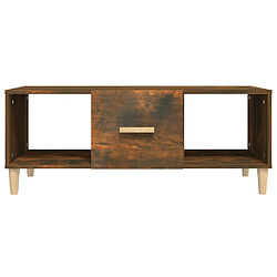 Avis Maison Chic Table basse,Table Console Table d'appoint, Table pour salon chêne fumé 102x50x40 cm bois d'ingénierie -MN67991