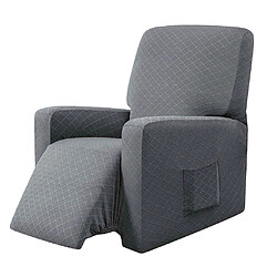 Housse De Canapé Inclinable élastique Housse De Fauteuil Souple Antidérapante Gris