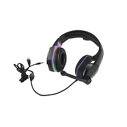 LUUCOZK Casque de jeu filaire à réduction de bruit G2000 pour la maison - ColoréLéger 