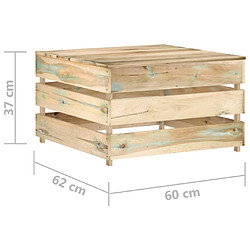 vidaXL Tables palette de jardin 2 pcs Bois de pin imprégné pas cher