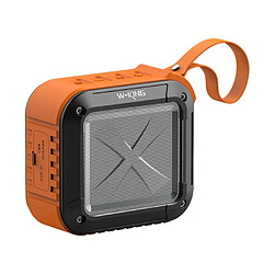 Yonis Enceinte Waterproof Bluetooth & NFC Outdoor Enceinte Bluetooth Waterproof Mini Portable Avec Contrôle Volume NFC et Autonomie 10h Orange YONIS