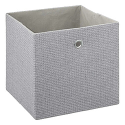 Acheter Five Simply Smart Lot de 2 boites de rangement en tissu avec couvercle - 31x31x31cm - Gris