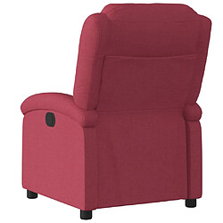 Maison Chic Fauteuil inclinable,Fauteuil luxe de relaxation Rouge bordeaux Tissu -MN81891 pas cher