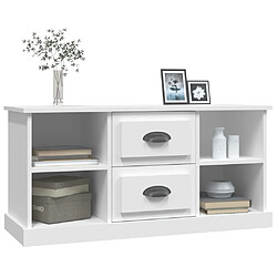 Acheter Maison Chic Meuble TV scandinave - Banc TV pour salon blanc 99,5x35,5x48 cm bois d'ingénierie -MN87195